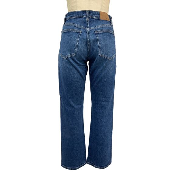 Madewell 'The Petite' '90S Blue Cotton Straight Denim Jean Size 27 - Picture 2 of 4